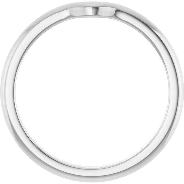 14K White Matching Band