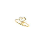 14K Yellow Freeform Heart Ring