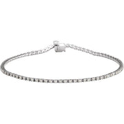14K White 1 CTW Lab-Grown Diamond Line 7 1/4' Bracelet