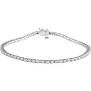 14K White 2 CTW Lab-Grown Diamond Line 7 1/4' Bracelet