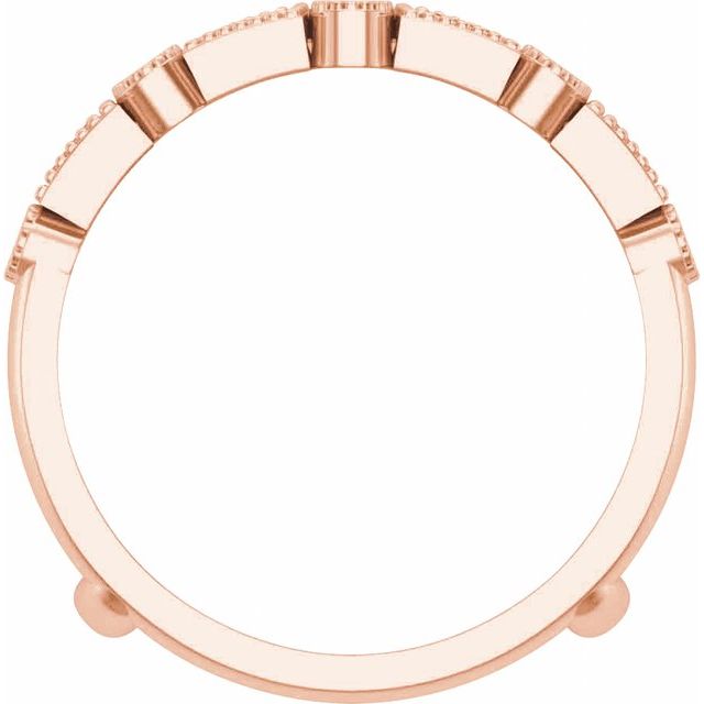14K Rose 1/2 CTW Natural Diamond Ring Guard