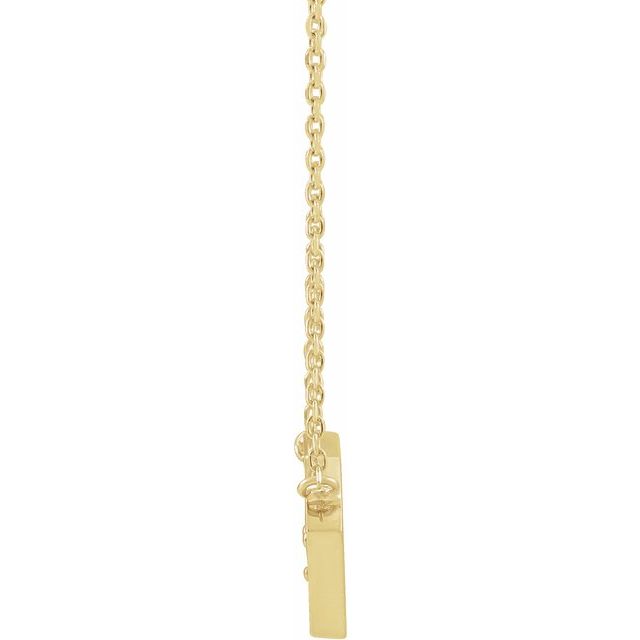 14K Yellow .07 CTW Natural Diamond 18' Necklace