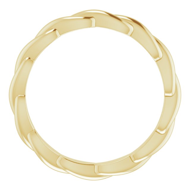 14K Yellow Woven-Design Band Size 5