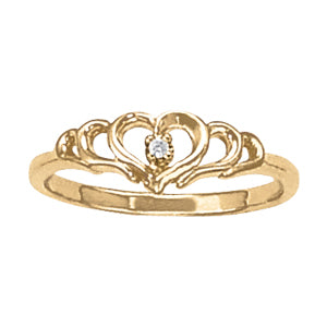 Diamond Fashion Heart Rings