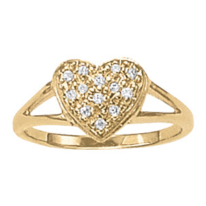 Diamond Fashion Heart Rings