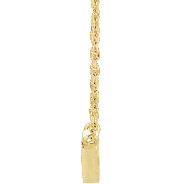 14K Yellow  Minimalist V 18' Necklace