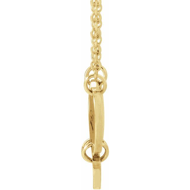 14K Yellow 3-Disc Engravable Family Disc 18' Necklace