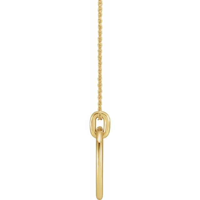 14K Yellow Circle 16-18' Necklace