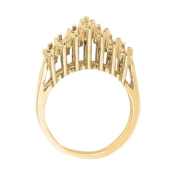 Diamond Fashion Pyramid Rings
