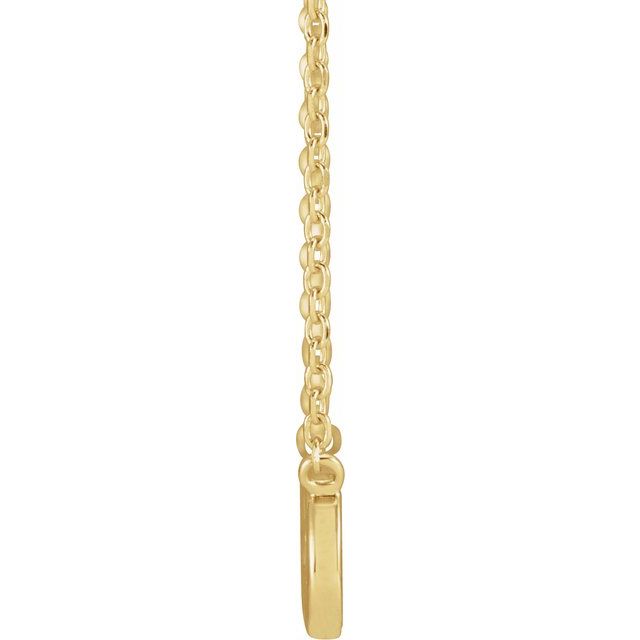 14K Yellow Faith Infinity 18' Necklace