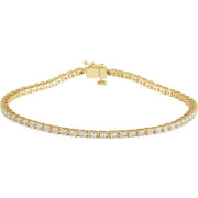 14K Yellow 2 CTW Lab-Grown Diamond Line 7 1/4' Bracelet