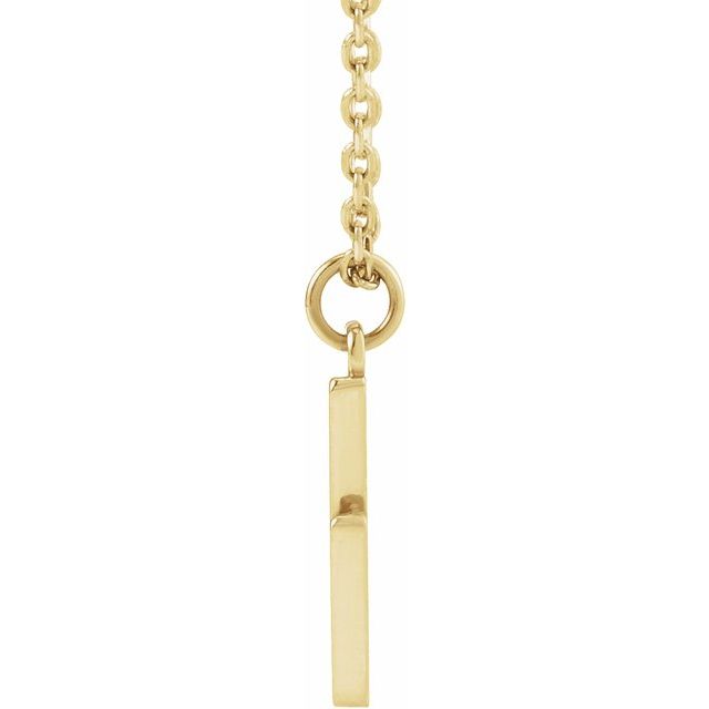 14K Yellow Lightning Bolt 16-18' Necklace