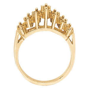 Diamond Fashion Pyramid Rings