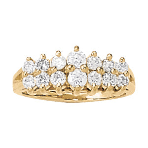 Diamond Fashion Pyramid Rings