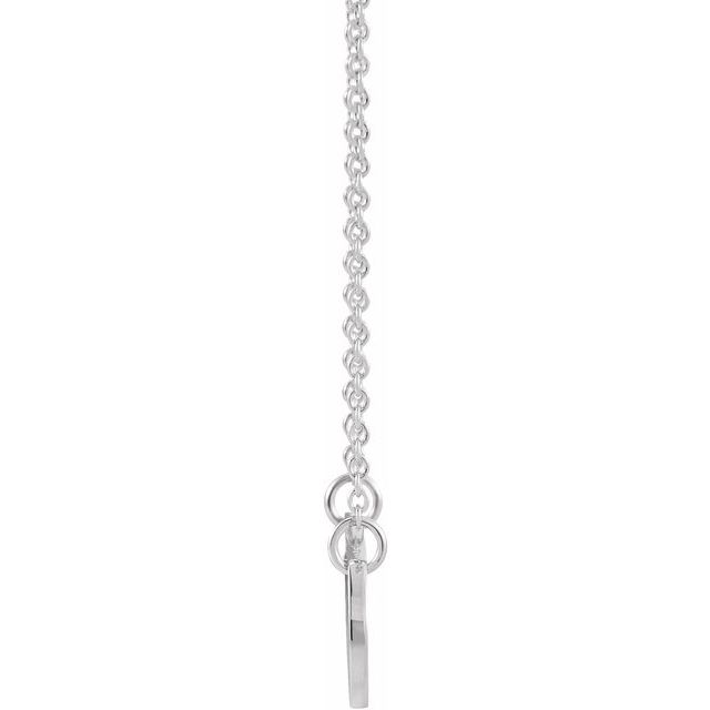 Sterling Silver Mother & Daughter Stick Figure Family 18' Necklace