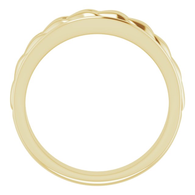 14K Yellow Braided Ring
