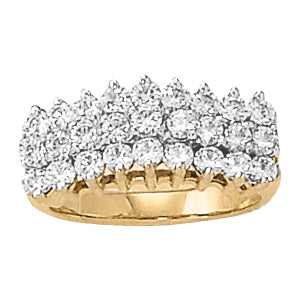 Diamond Fashion Pyramid Rings