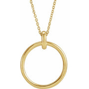 14K Yellow Circle 16-18' Necklace