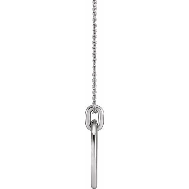 Sterling Silver Circle 16-18' Necklace