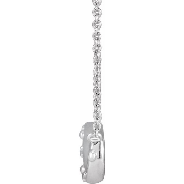Sterling Silver Infinity Rosary 18' Necklace