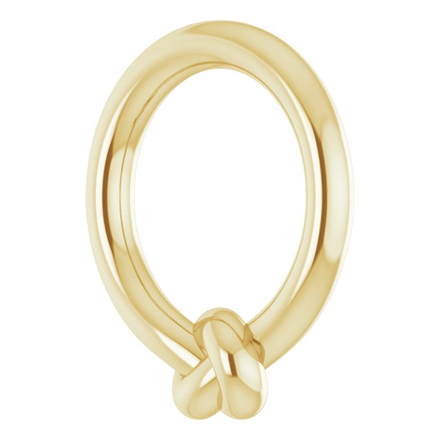 14K Yellow 11.46x10.1 mm Circle Knot Pendant