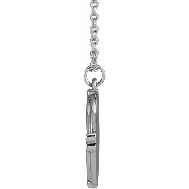 Sterling Silver Butterfly Medallion 16-18' Necklace