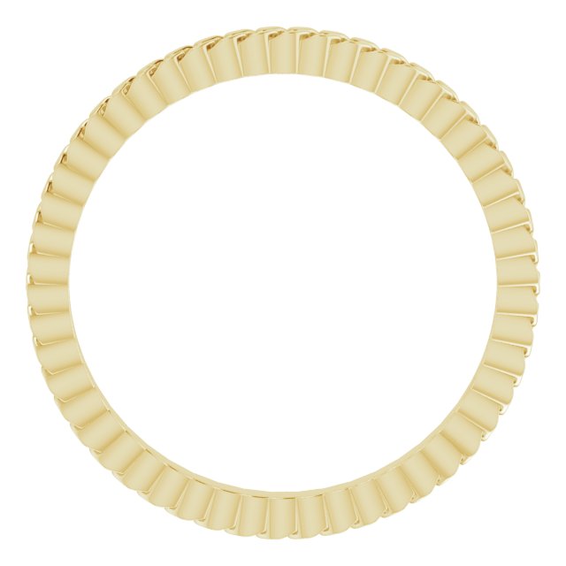 14K Yellow 2 mm Chain Link Band Size 7