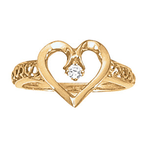 Diamond Fashion Heart Rings