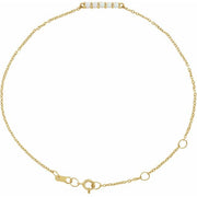 14K Yellow Natural Ethiopian Opal Bar 6 1/2-7 1/2' Bracelet