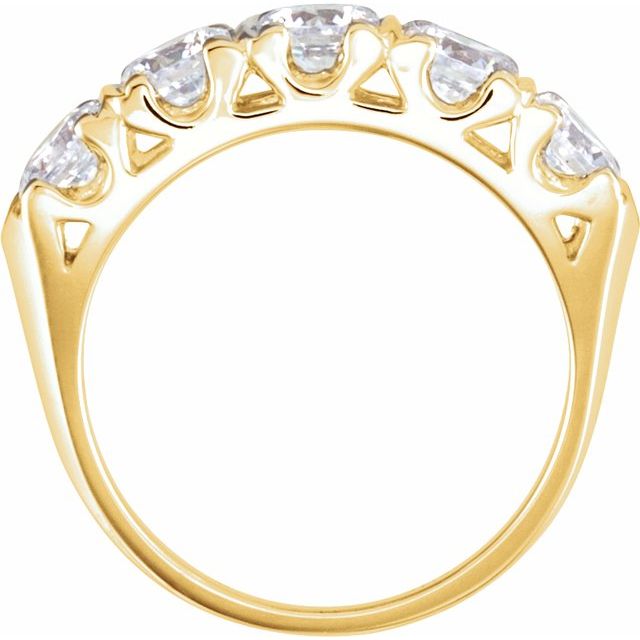 14K Yellow 4.5 mm Round Forever One™ Lab-Grown Moissanite
Anniversary Band