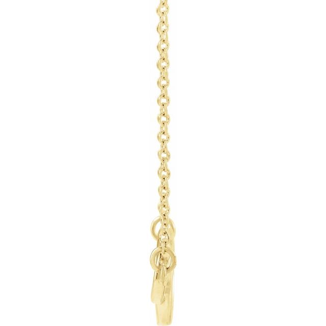 14K Yellow Interlocking Circle 16-18' Necklace