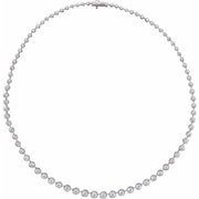 14K White 6 3/4 CTW Lab-Grown Diamond Line 16' Necklace