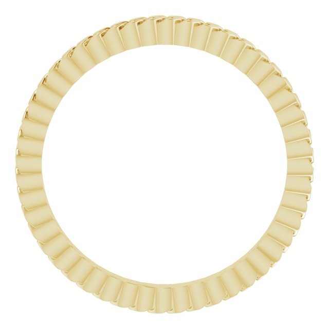 14K Yellow 2 mm Chain Link Band Size 5.5