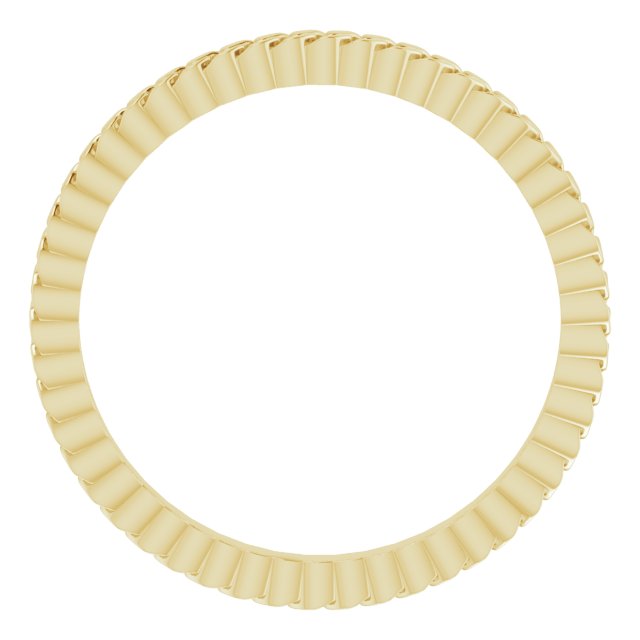 14K Yellow 2 mm Chain Link Band Size 6.5