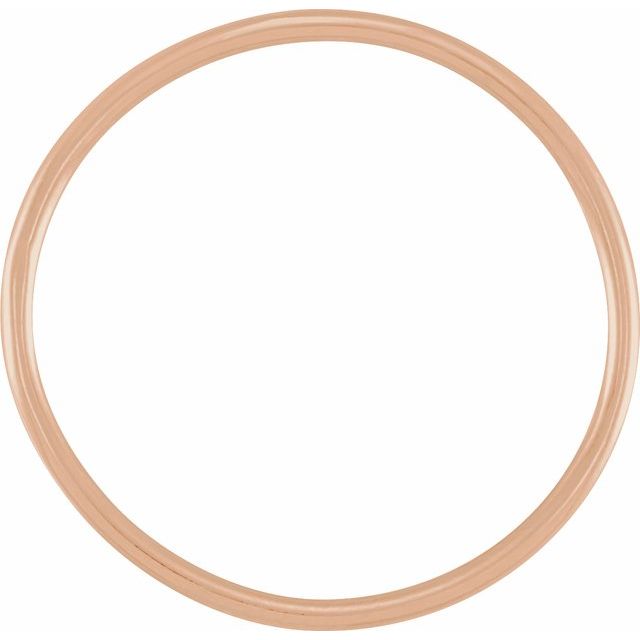 14K Rose Stackable Ring Size 6