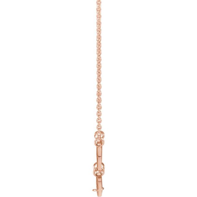 14K Rose 4-Disc Engravable Family Disc 18' Necklace