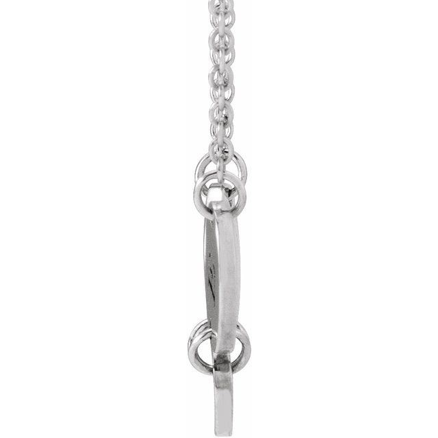 Sterling Silver 3-Disc Engravable Family Disc 18' Necklace