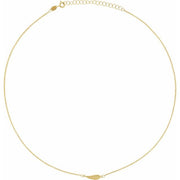 14K Yellow Angel Wing 16-18' Necklace