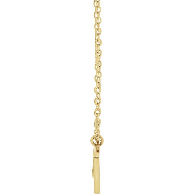 14K Yellow Heart Envelope 16-18' Necklace