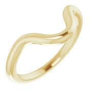 14K Yellow Band for 10x8 mm Oval Ring