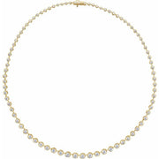 14K Yellow 6 3/4 CTW Lab-Grown Diamond Line 16' Necklace