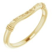 14K Yellow Band for 8 mm Round Ring