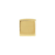 14K Yellow 5x5 mm Cube Pendant