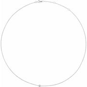 Sterling Silver 4 mm Ball 16-18' Necklace
