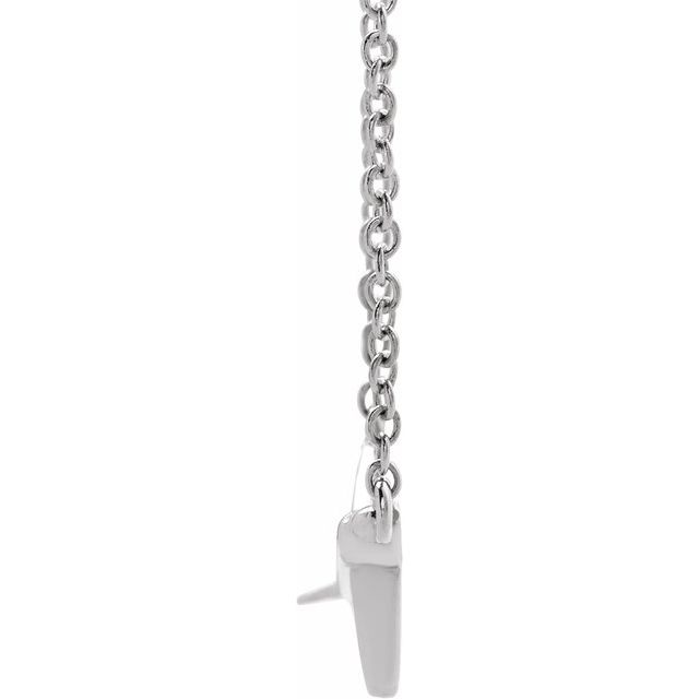Sterling Silver Airplane 16-18' Necklace