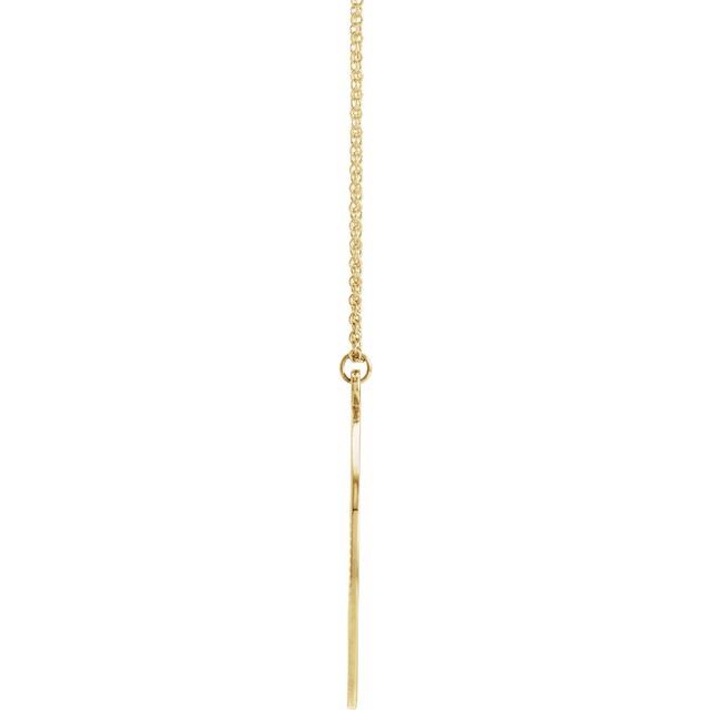 14K Yellow Sunburst 20' Necklace