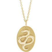 14K Yellow Snake 16-18' Necklace