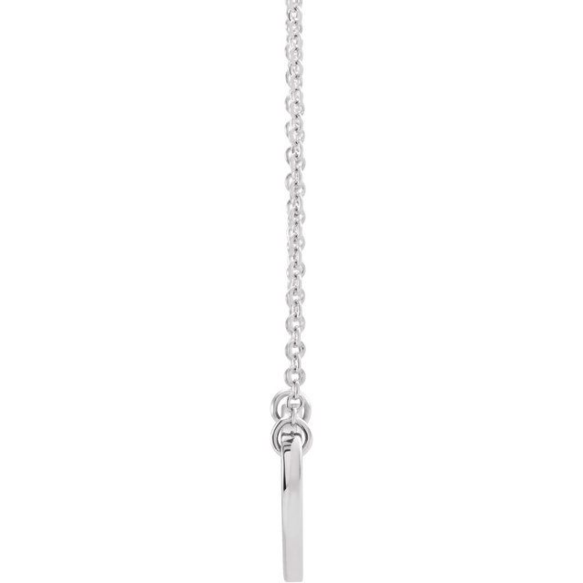Sterling Silver Natural Amethyst Engravable Heart 18' Necklace