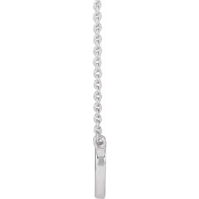 Sterling Silver Heart 18' Necklace
