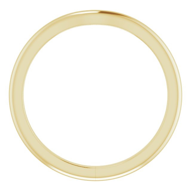 14K Yellow Band for 4.8 mm Round Ring